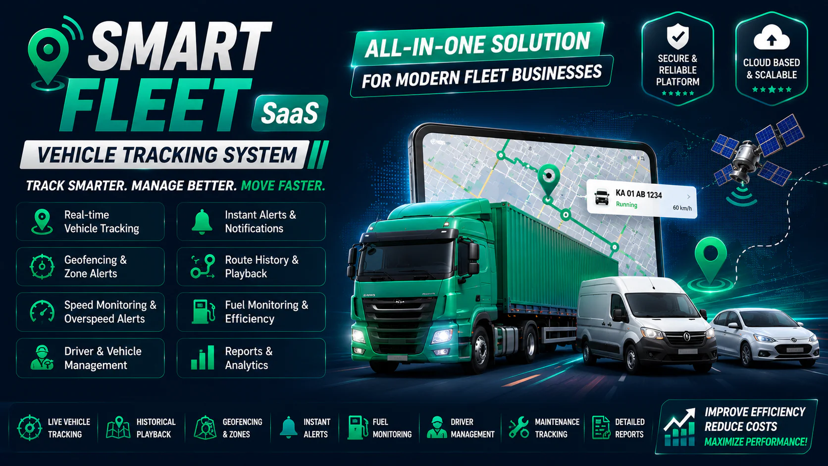 Smart Fleet SaaS - Vehicle Tracking System
