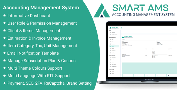 Smart AMS SaaS - Accounting Management System