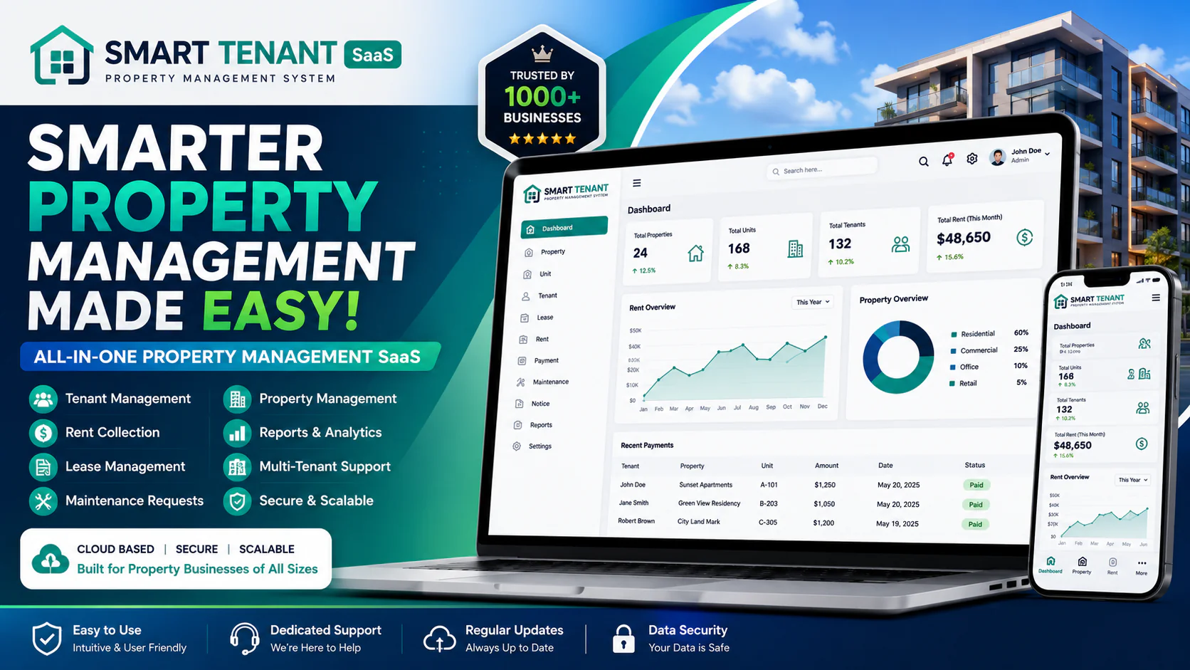 Smart Tenant SaaS - Property Management System