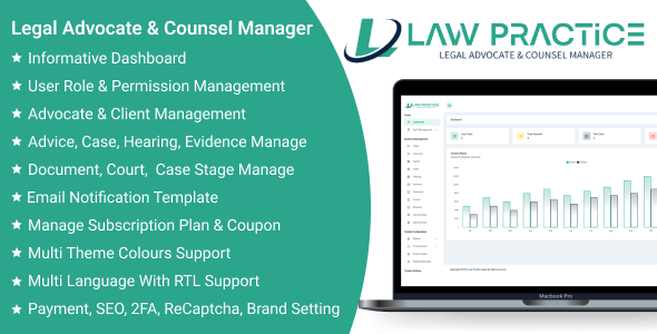 Law Practice SaaS - Legal Advocate & Counsel Manager