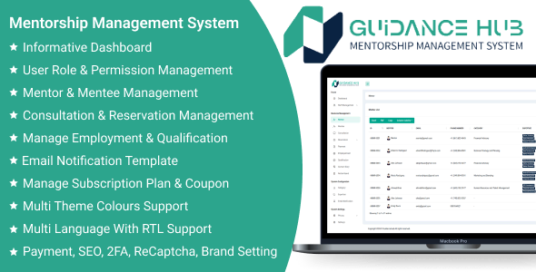Guidance Hub SaaS - Mentorship Management System