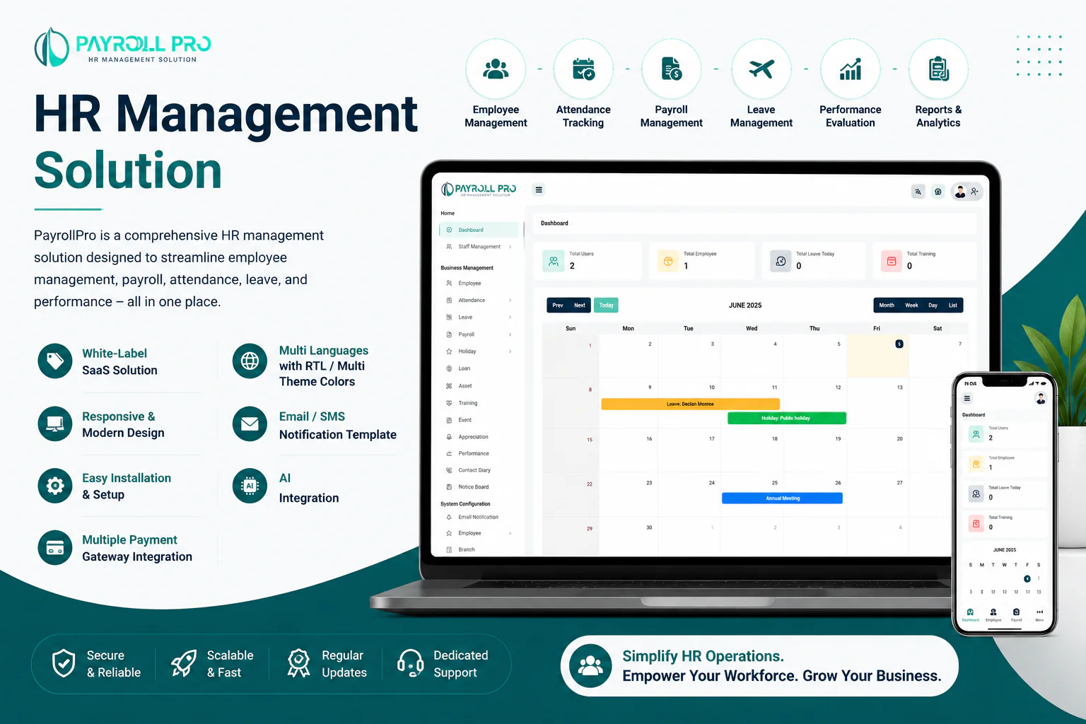 PayrollPro SaaS - HR Management Solution