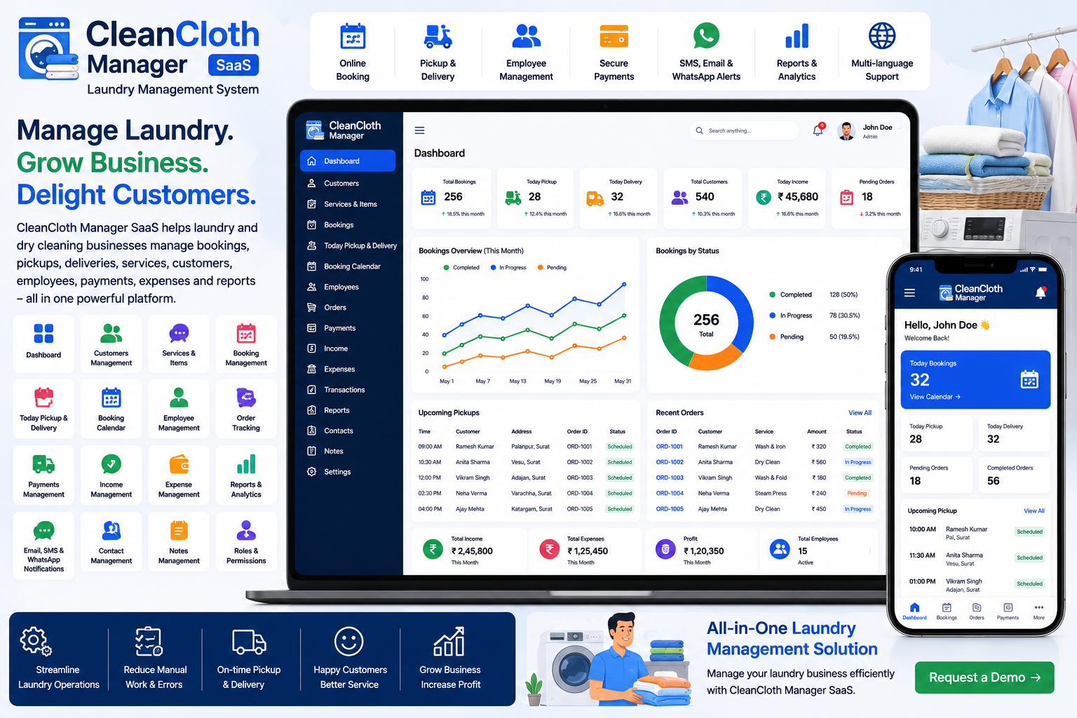 Laundry Management System: Complete Guide to Managing Laundry & Dry Cleaning Businesses